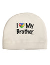 I Heart My Brother - Autism Awareness Child Fleece Beanie Cap Hat by TooLoud-Beanie-TooLoud-White-One-Size-Fits-Most-Davson Sales