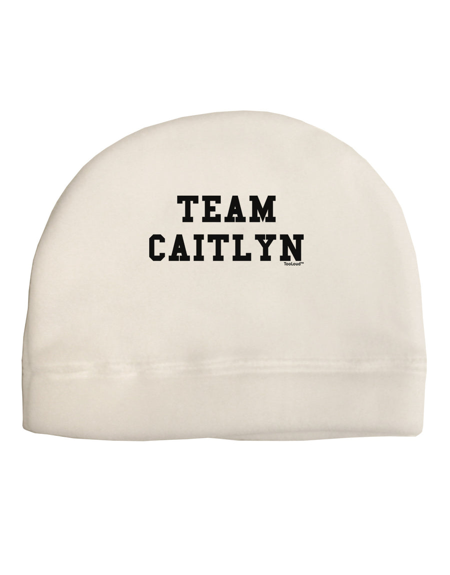 Team Caitlyn Adult Fleece Beanie Cap Hat-Beanie-TooLoud-White-One-Size-Fits-Most-Davson Sales