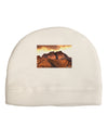 San Juan Mountain Range Adult Fleece Beanie Cap Hat-Beanie-TooLoud-White-One-Size-Fits-Most-Davson Sales