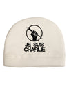 Je Suis Charlie Adult Fleece Beanie Cap Hat-Beanie-TooLoud-White-One-Size-Fits-Most-Davson Sales