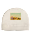 Arizona Scene Watercolor Adult Fleece Beanie Cap Hat-Beanie-TooLoud-White-One-Size-Fits-Most-Davson Sales