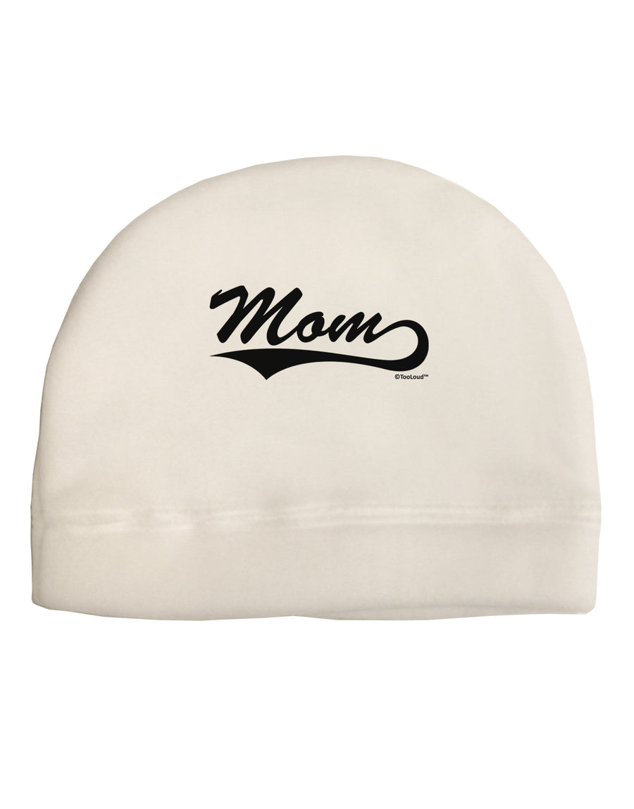 Mom - Sports Tail Script Child Fleece Beanie Cap Hat by TooLoud-Beanie-TooLoud-White-One-Size-Fits-Most-Davson Sales