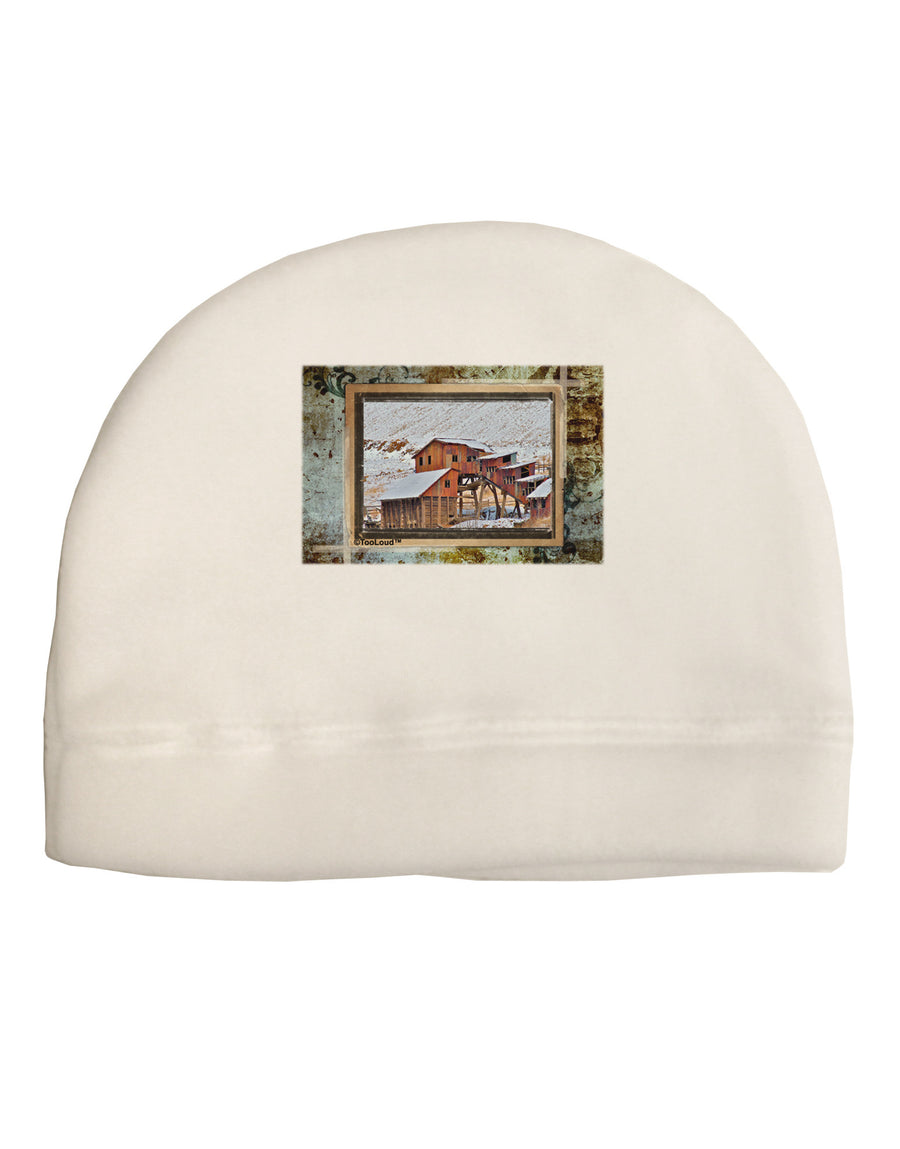 Mine Scene Colorado Child Fleece Beanie Cap Hat-Beanie-TooLoud-White-One-Size-Fits-Most-Davson Sales