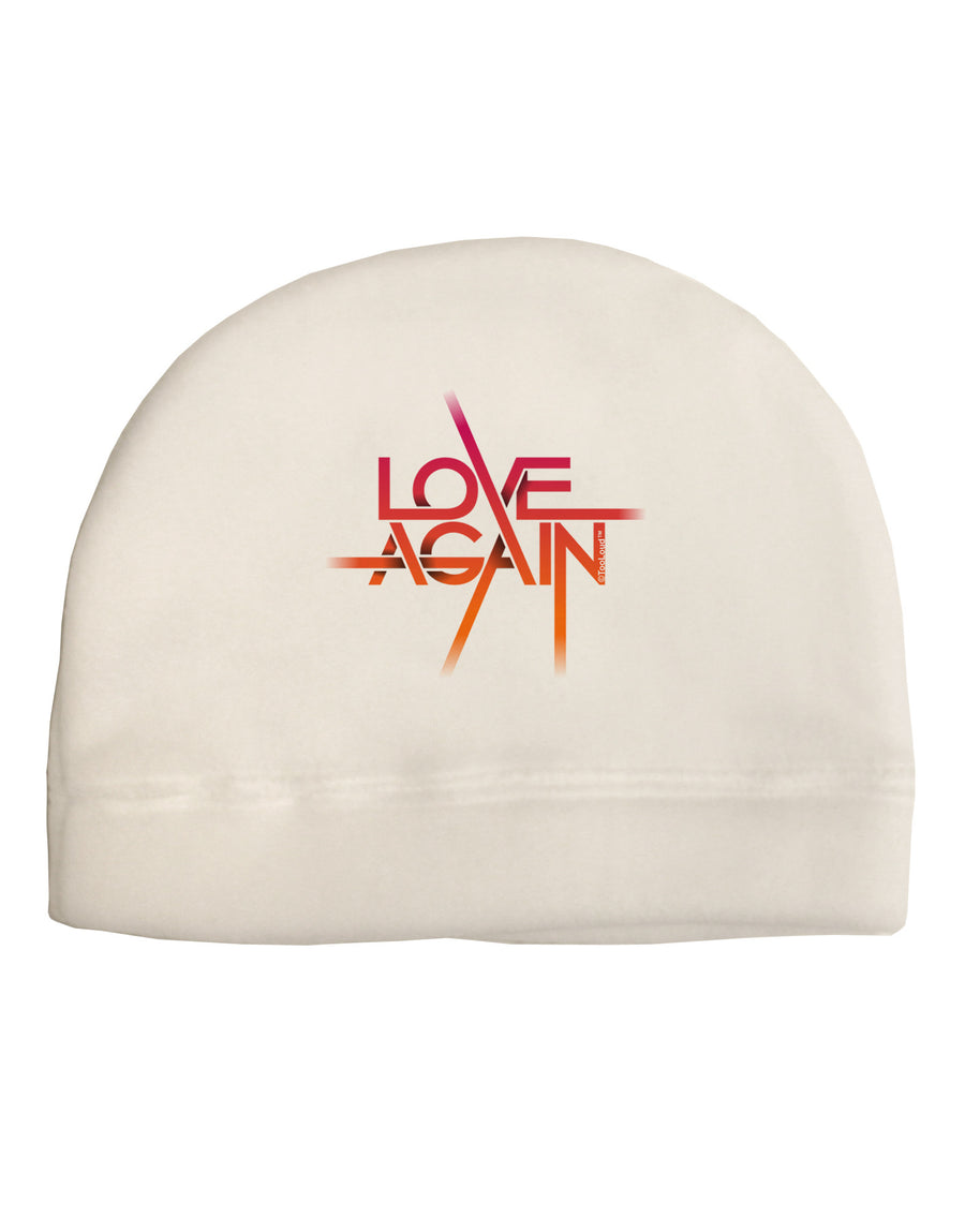 Love Again Typography Child Fleece Beanie Cap Hat-Beanie-TooLoud-White-One-Size-Fits-Most-Davson Sales