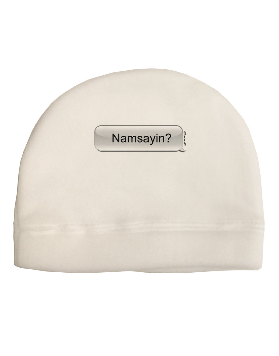 Namsayin Text Bubble Child Fleece Beanie Cap Hat-Beanie-TooLoud-White-One-Size-Fits-Most-Davson Sales