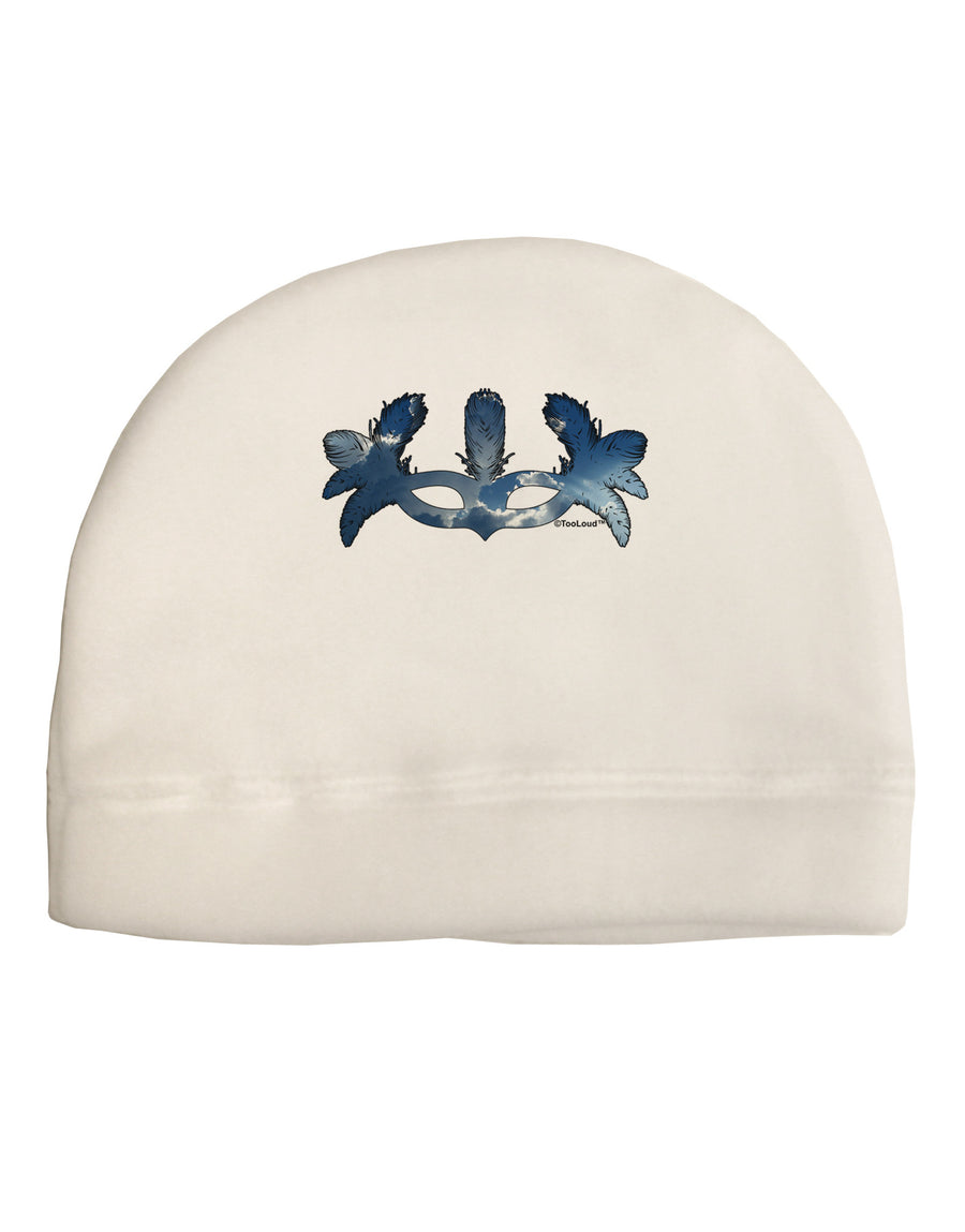 Air Masquerade Mask Adult Fleece Beanie Cap Hat by TooLoud-Beanie-TooLoud-White-One-Size-Fits-Most-Davson Sales