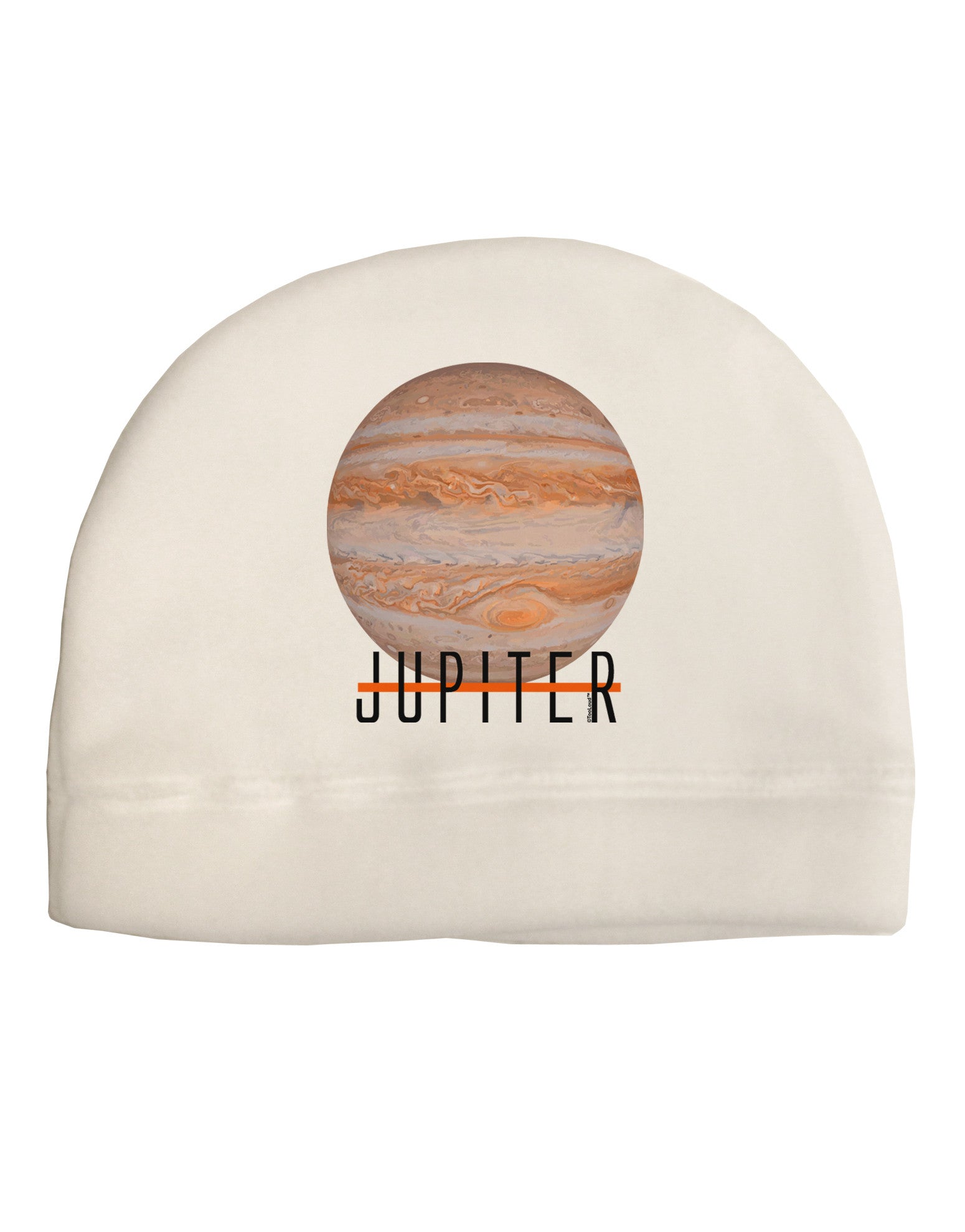 Planet Jupiter Earth Text Adult Fleece Beanie Cap Hat-Beanie-TooLoud-White-One-Size-Fits-Most-Davson Sales