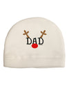 Matching Family Christmas Design - Reindeer - Dad Child Fleece Beanie Cap Hat by TooLoud-Beanie-TooLoud-White-One-Size-Fits-Most-Davson Sales