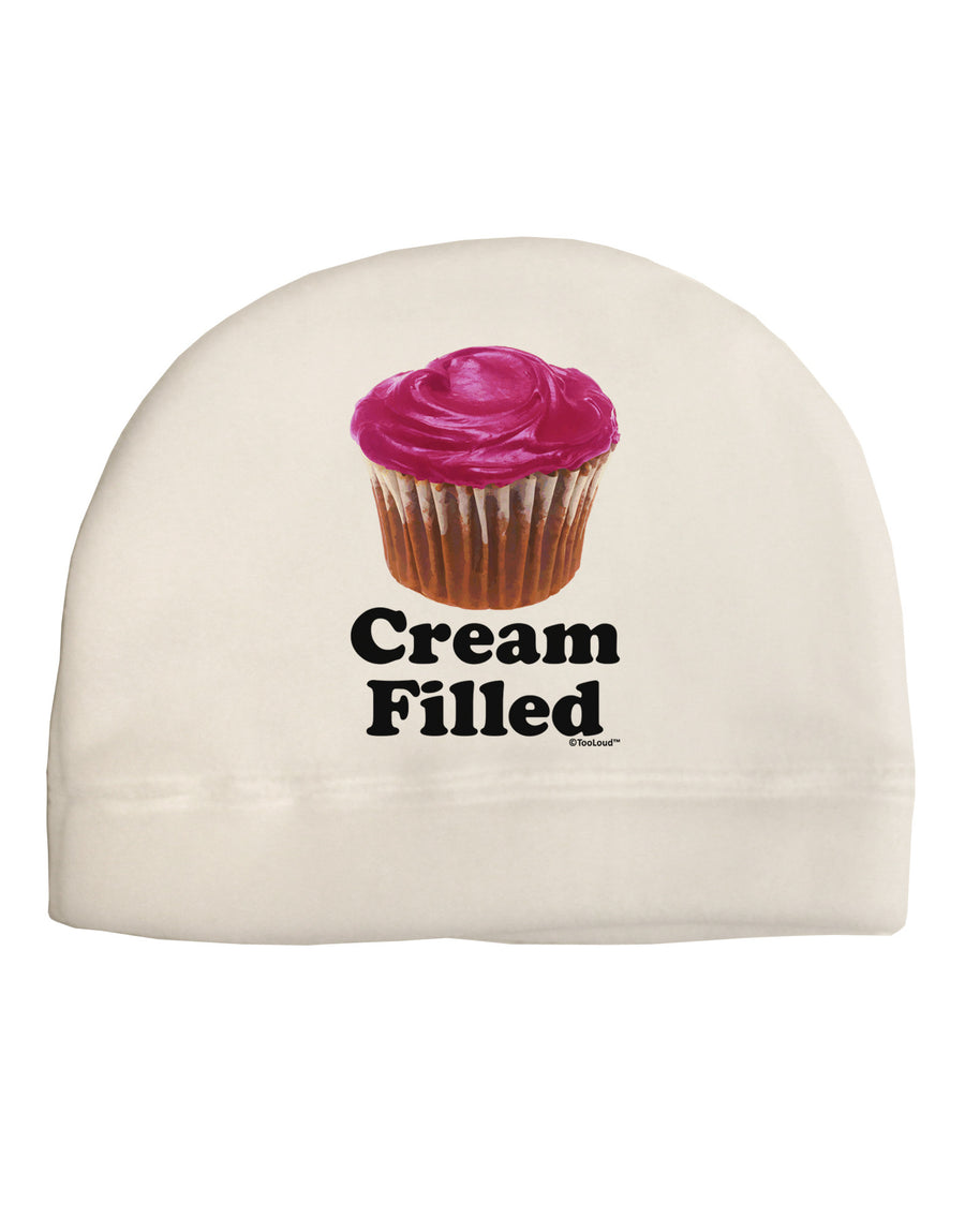 Cream Filled Pink Cupcake Design Child Fleece Beanie Cap Hat by TooLoud-Beanie-TooLoud-White-One-Size-Fits-Most-Davson Sales