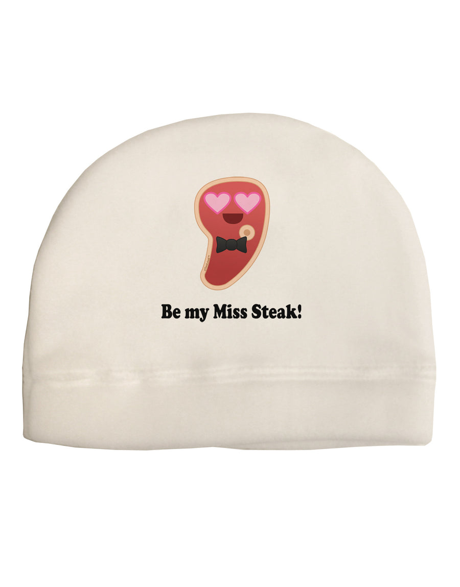 Be My Miss Steak - Romantic Child Fleece Beanie Cap Hat by TooLoud-Beanie-TooLoud-White-One-Size-Fits-Most-Davson Sales