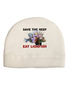 Save the Reef - Eat Lionfish Adult Fleece Beanie Cap Hat-Beanie-TooLoud-White-One-Size-Fits-Most-Davson Sales