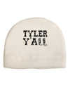 Tyler Y'all - Southwestern Style Adult Fleece Beanie Cap Hat-Beanie-TooLoud-White-One-Size-Fits-Most-Davson Sales