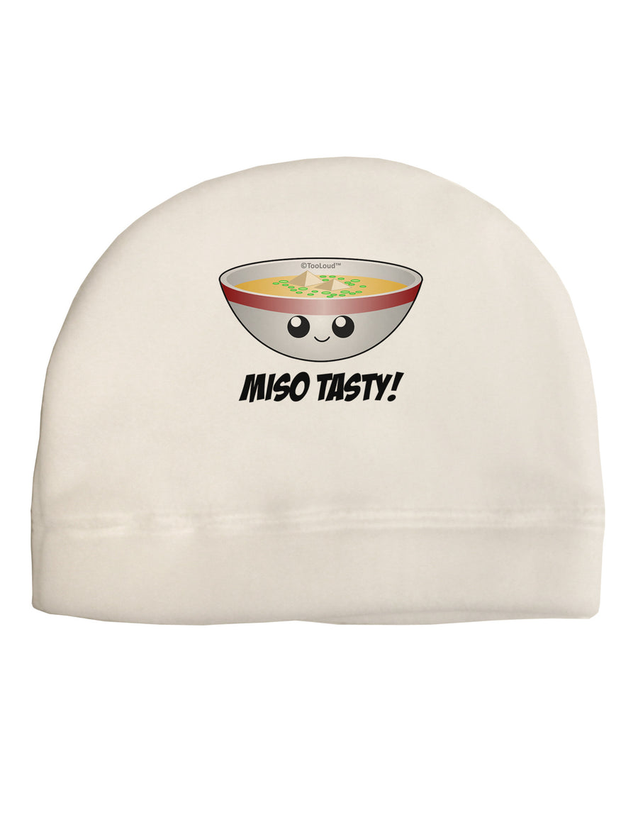 Miso Tasty - Cute Miso Soup Bowl Adult Fleece Beanie Cap Hat by TooLoud-Beanie-TooLoud-White-One-Size-Fits-Most-Davson Sales