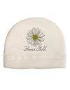 Pretty Daisy - Flower Child Child Fleece Beanie Cap Hat-Beanie-TooLoud-White-One-Size-Fits-Most-Davson Sales