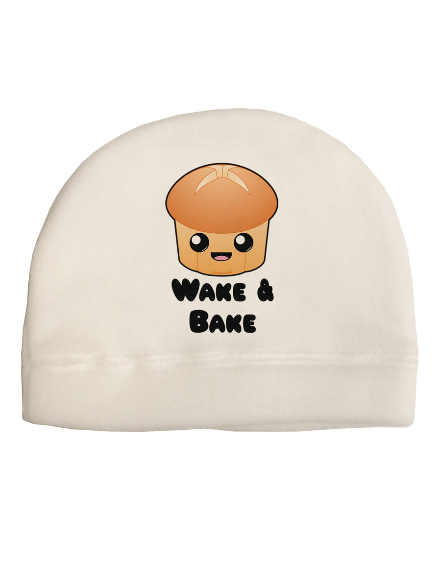 Wake and Bake Cute Roll Adult Fleece Beanie Cap Hat-Beanie-TooLoud-White-One-Size-Fits-Most-Davson Sales