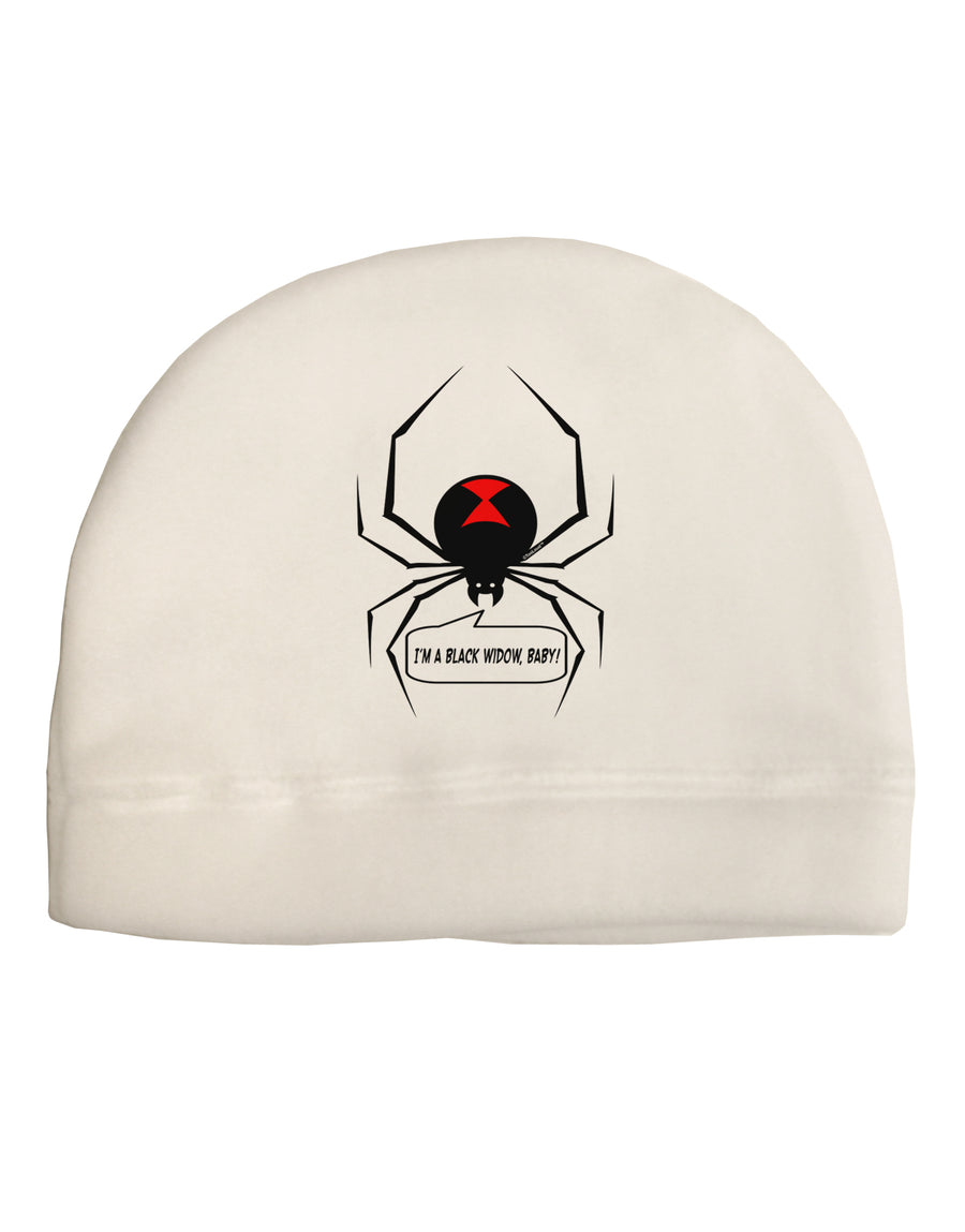 I'm A Black Widow Baby Child Fleece Beanie Cap Hat-Beanie-TooLoud-White-One-Size-Fits-Most-Davson Sales