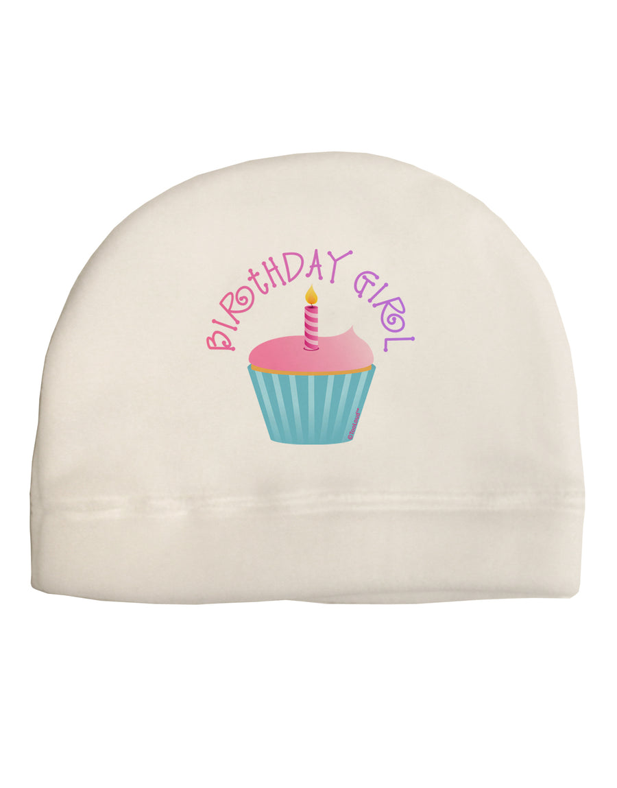 Birthday Girl - Candle Cupcake Adult Fleece Beanie Cap Hat by TooLoud-Beanie-TooLoud-White-One-Size-Fits-Most-Davson Sales