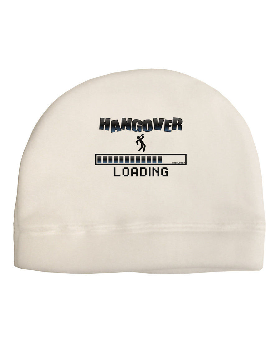 Hangover Loading Adult Fleece Beanie Cap Hat-Beanie-TooLoud-White-One-Size-Fits-Most-Davson Sales