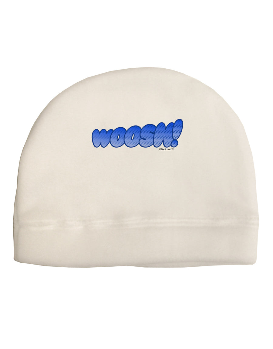 Onomatopoeia WOOSH Child Fleece Beanie Cap Hat-Beanie-TooLoud-White-One-Size-Fits-Most-Davson Sales