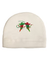 Cowboy Chili Peppers Adult Fleece Beanie Cap Hat-Beanie-TooLoud-White-One-Size-Fits-Most-Davson Sales