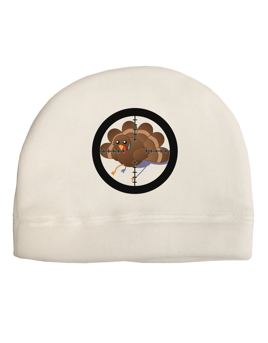 Turkey Trouble - Thanksgiving Funny Adult Fleece Beanie Cap Hat-Beanie-TooLoud-White-One-Size-Fits-Most-Davson Sales