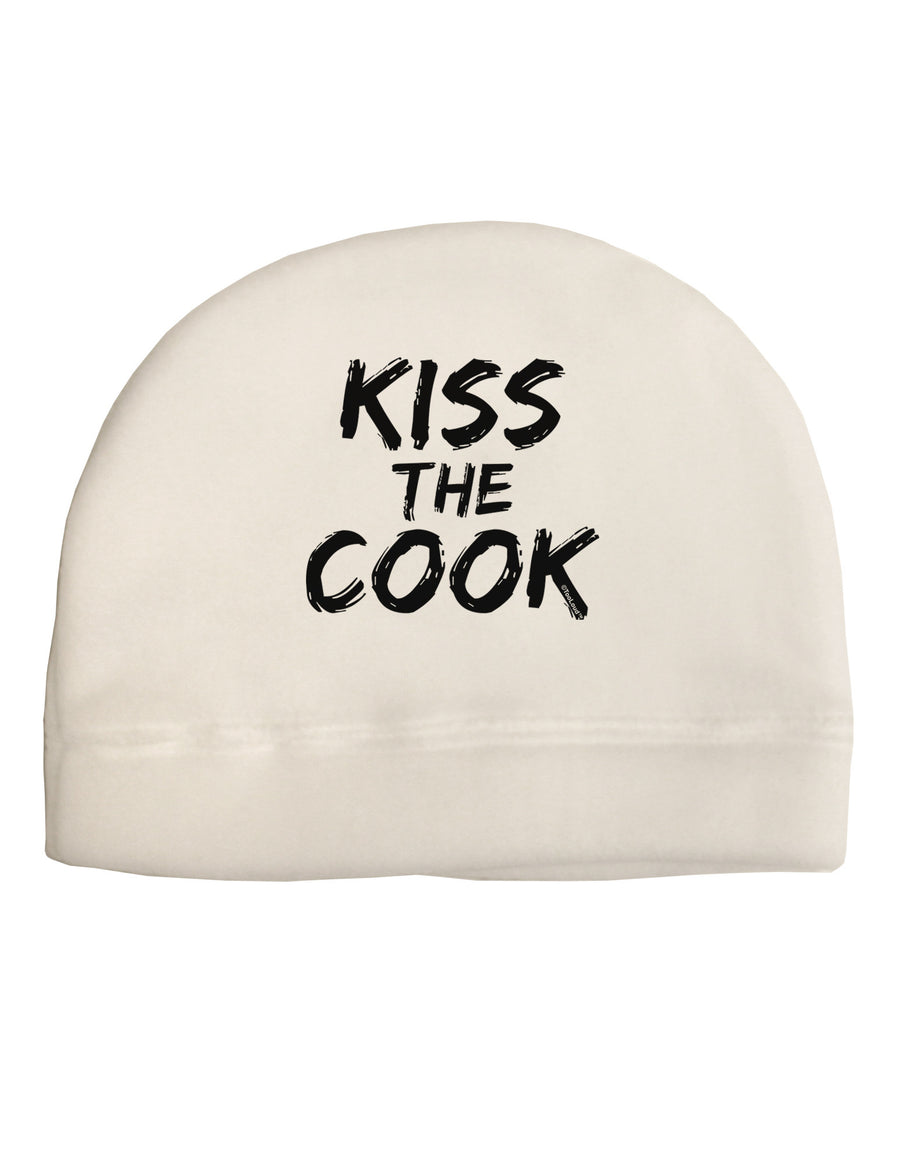 Kiss the Cook Grill Master 2 - Text Adult Fleece Beanie Cap Hat-Beanie-TooLoud-White-One-Size-Fits-Most-Davson Sales