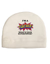 Teacher - Superpower Adult Fleece Beanie Cap Hat-Beanie-TooLoud-White-One-Size-Fits-Most-Davson Sales