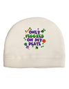 Only Veggies On My Plate Child Fleece Beanie Cap Hat-Beanie-TooLoud-White-One-Size-Fits-Most-Davson Sales