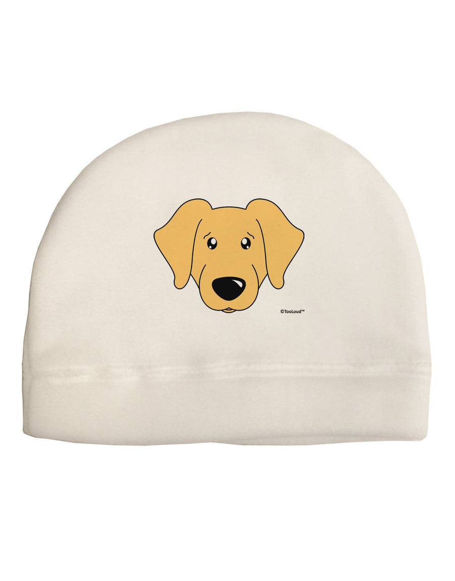 Cute Golden Retriever Dog Child Fleece Beanie Cap Hat by TooLoud-Beanie-TooLoud-White-One-Size-Fits-Most-Davson Sales