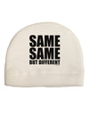 Same Same But Different Child Fleece Beanie Cap Hat-Beanie-TooLoud-White-One-Size-Fits-Most-Davson Sales