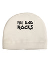 My Dad Rocks Child Fleece Beanie Cap Hat by TooLoud-Beanie-TooLoud-White-One-Size-Fits-Most-Davson Sales