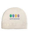 Happy Hanukkah Dreidels Child Fleece Beanie Cap Hat-Beanie-TooLoud-White-One-Size-Fits-Most-Davson Sales