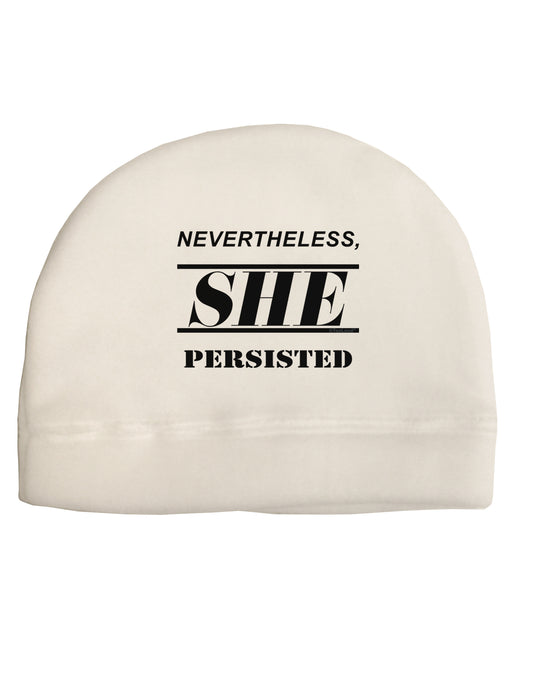 Nevertheless She Persisted Women's Rights Adult Fleece Beanie Cap Hat by TooLoud-Beanie-TooLoud-White-One-Size-Fits-Most-Davson Sales
