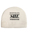 Nevertheless She Persisted Women's Rights Adult Fleece Beanie Cap Hat by TooLoud-Beanie-TooLoud-White-One-Size-Fits-Most-Davson Sales