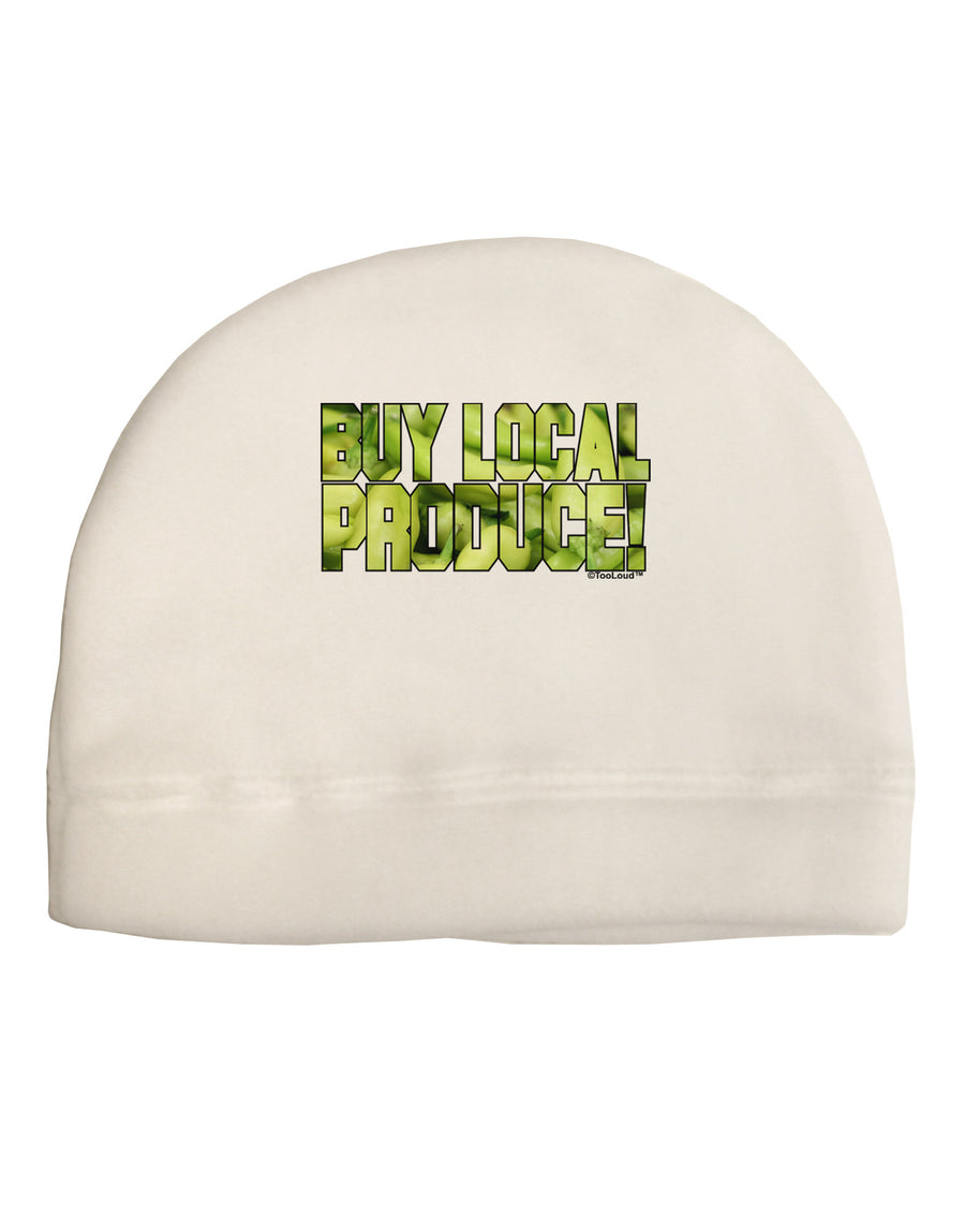 Buy Local - Jalapenos Text Child Fleece Beanie Cap Hat-Beanie-TooLoud-White-One-Size-Fits-Most-Davson Sales