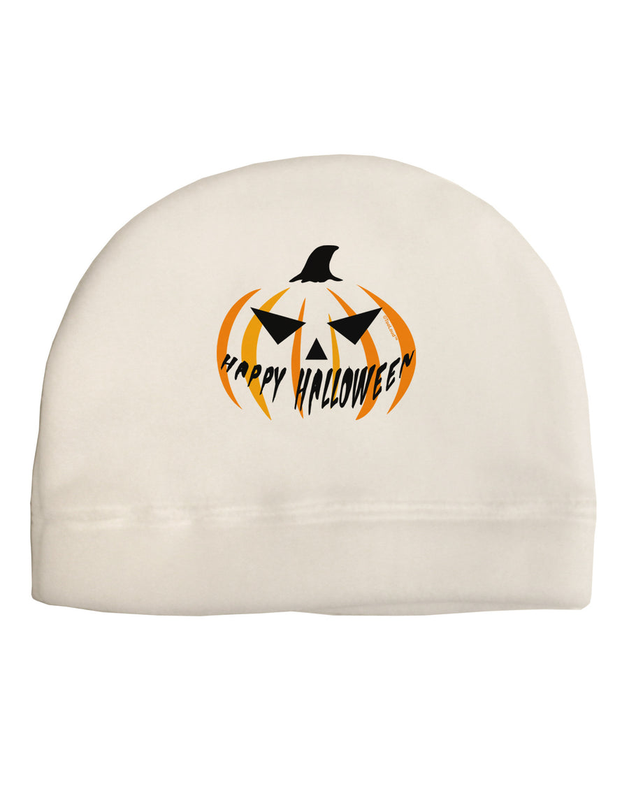 Happy Halloween Jack Adult Fleece Beanie Cap Hat-Beanie-TooLoud-White-One-Size-Fits-Most-Davson Sales