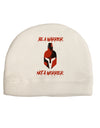 Be a Warrior Not a Worrier Child Fleece Beanie Cap Hat by TooLoud-TooLoud-White-One-Size-Fits-Most-Davson Sales