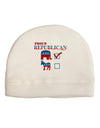 Proud Republican Checkmark Adult Fleece Beanie Cap Hat-Beanie-TooLoud-White-One-Size-Fits-Most-Davson Sales