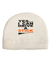 Drive Stick Orange Adult Fleece Beanie Cap Hat-Beanie-TooLoud-White-One-Size-Fits-Most-Davson Sales