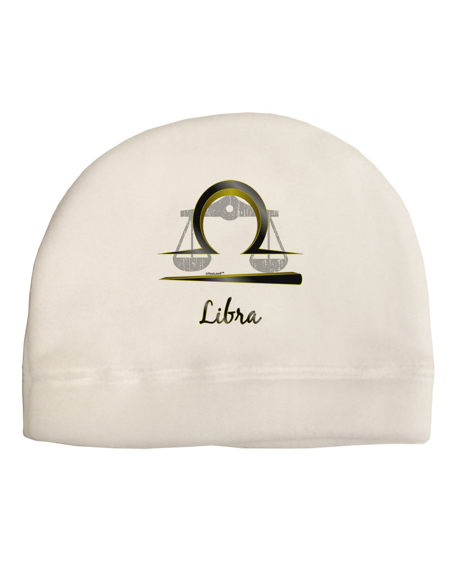 Libra Symbol Child Fleece Beanie Cap Hat-Beanie-TooLoud-White-One-Size-Fits-Most-Davson Sales