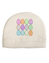 Cute Faux Applique Easter Eggs Child Fleece Beanie Cap Hat-Beanie-TooLoud-White-One-Size-Fits-Most-Davson Sales