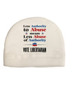 Libertarian Against Authority Abuse Child Fleece Beanie Cap Hat-Beanie-TooLoud-White-One-Size-Fits-Most-Davson Sales