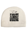 If you are in a hole stop digging Child Fleece Beanie Cap Hat-Beanie-TooLoud-White-One-Size-Fits-Most-Davson Sales