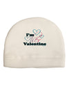 I'm HER Valentine Adult Fleece Beanie Cap Hat-Beanie-TooLoud-White-One-Size-Fits-Most-Davson Sales