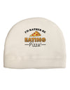 I'd Rather - Pizza Adult Fleece Beanie Cap Hat-Beanie-TooLoud-White-One-Size-Fits-Most-Davson Sales