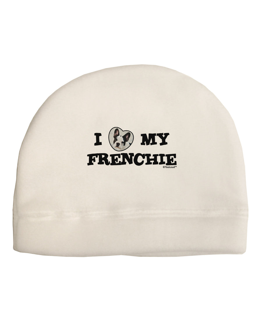 I Heart My Frenchie Child Fleece Beanie Cap Hat by TooLoud-Beanie-TooLoud-White-One-Size-Fits-Most-Davson Sales