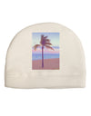 Palm Tree Beach Filter Adult Fleece Beanie Cap Hat-Beanie-TooLoud-White-One-Size-Fits-Most-Davson Sales