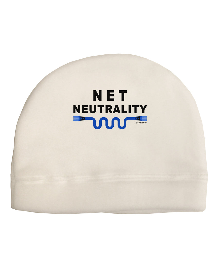 Net Neutrality Adult Fleece Beanie Cap Hat-Beanie-TooLoud-White-One-Size-Fits-Most-Davson Sales