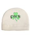 Feck - Clover Distressed Design Child Fleece Beanie Cap Hat by TooLoud-Beanie-TooLoud-White-One-Size-Fits-Most-Davson Sales