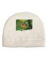 Parasaurolophus Walkeri - Without Name Adult Fleece Beanie Cap Hat-Beanie-TooLoud-White-One-Size-Fits-Most-Davson Sales